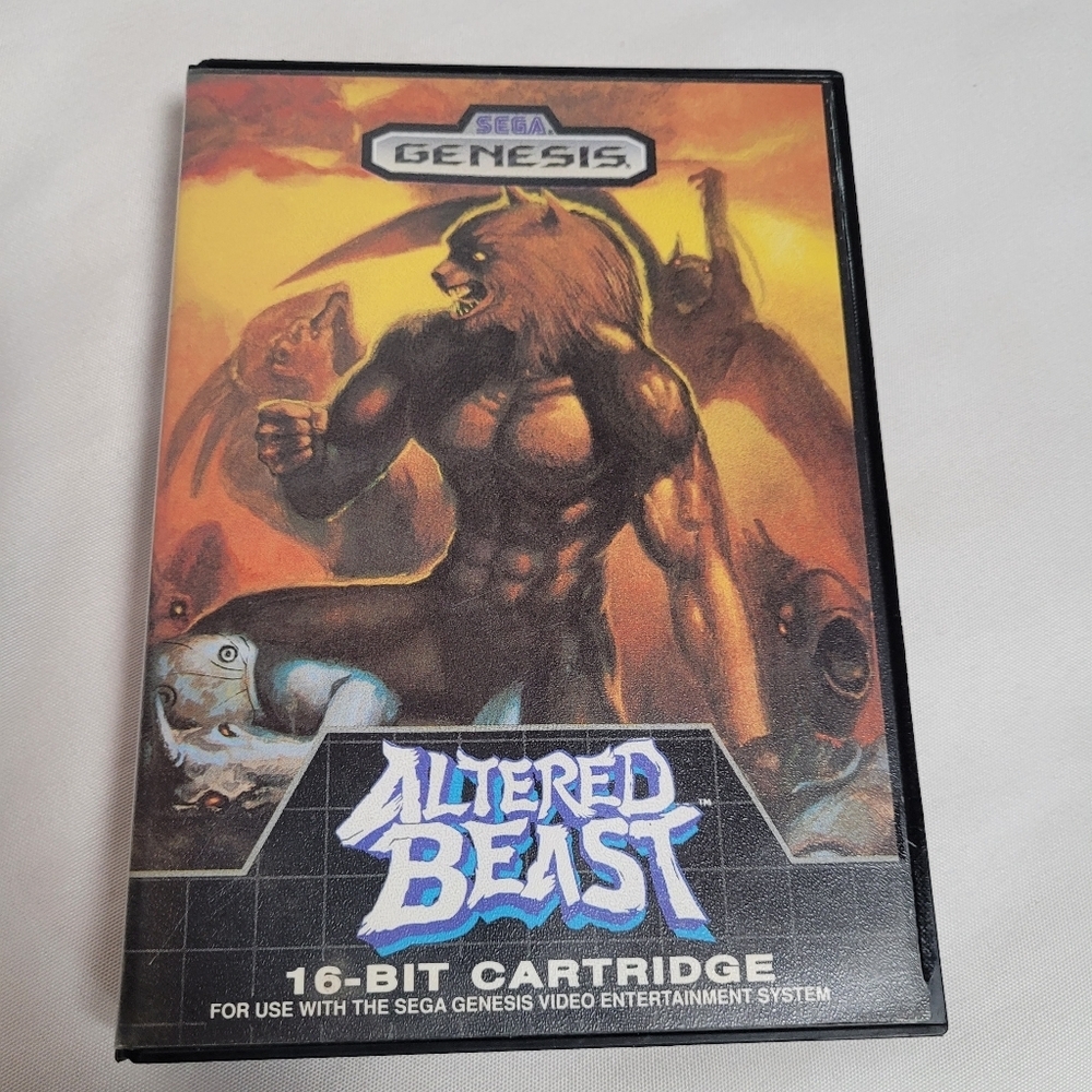 Sega Genesis Altered Beast Video Game Untested Game & Case 1989 VTG